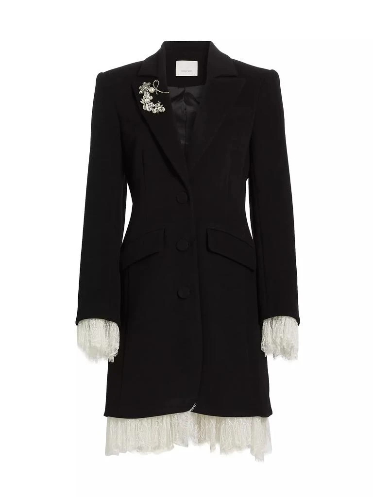Cinq à Sept Roxie Lace-Trim Tailored Coat 1