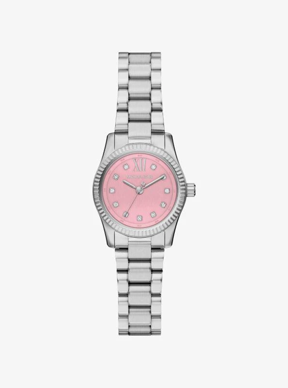 Michael Kors Petite Lexington Pavé Silver-Tone Watch