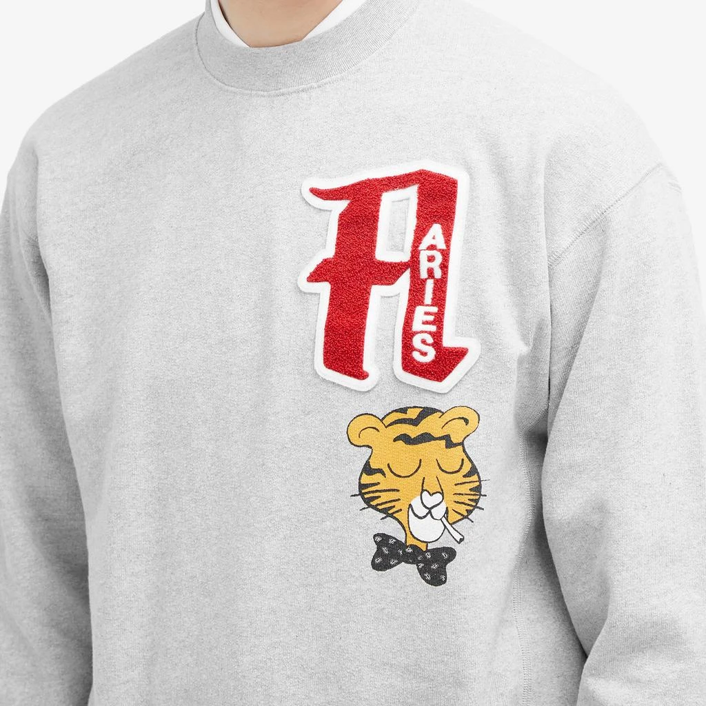 Aries Aries College Cross Grain Crew Sweat 5