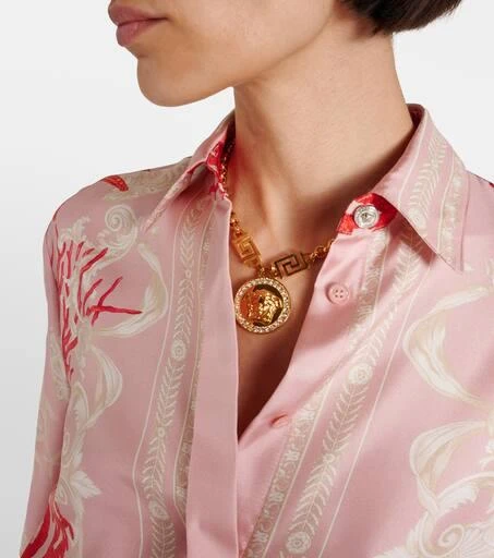 Versace Barocco Sea silk twill shirt 4