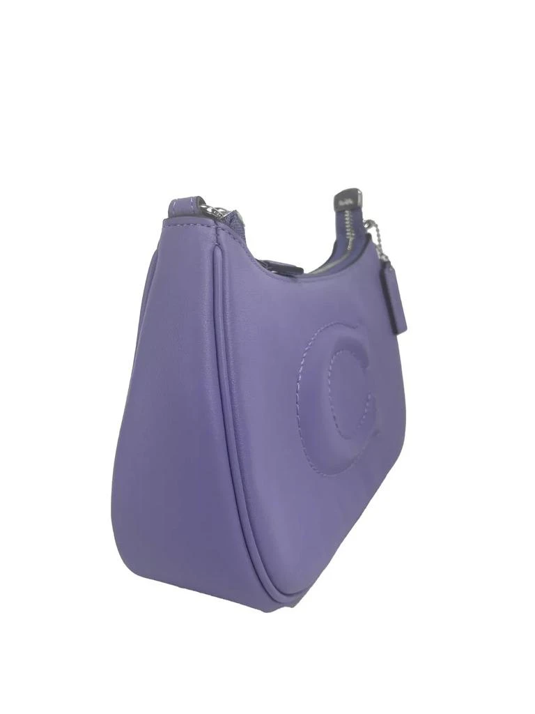 Coach COACH Teri Smooth Leather Crossbody Bag Purse Purple 3