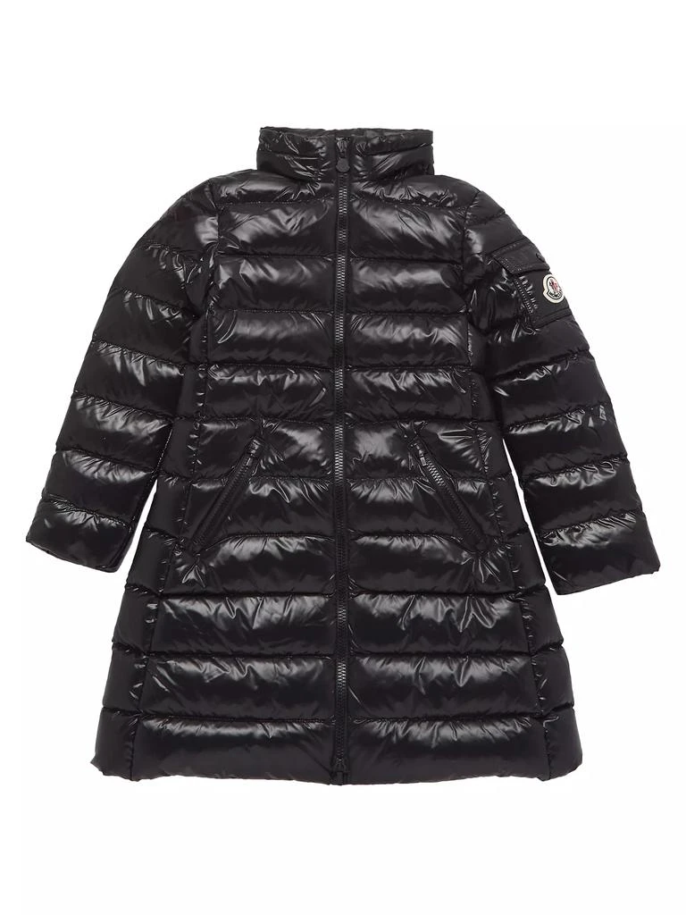 Moncler Little Girl's & Girl's Moka Long Down Coat 2