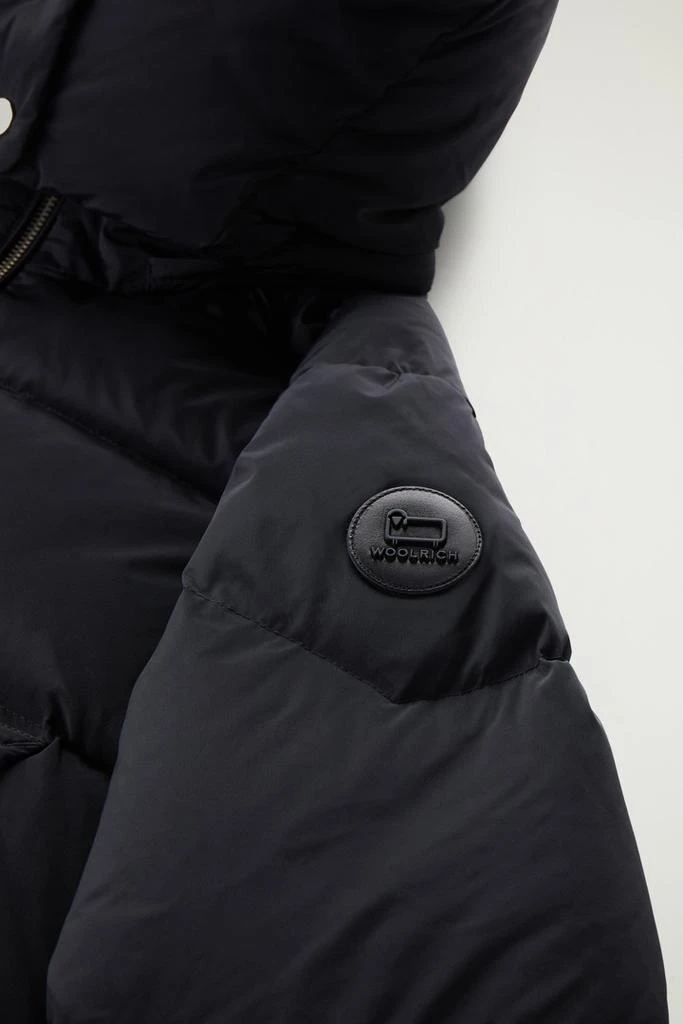 Woolrich Short Alsea Down Jacket in Stretch Nylon with Detachable Hood - Women - Black 8