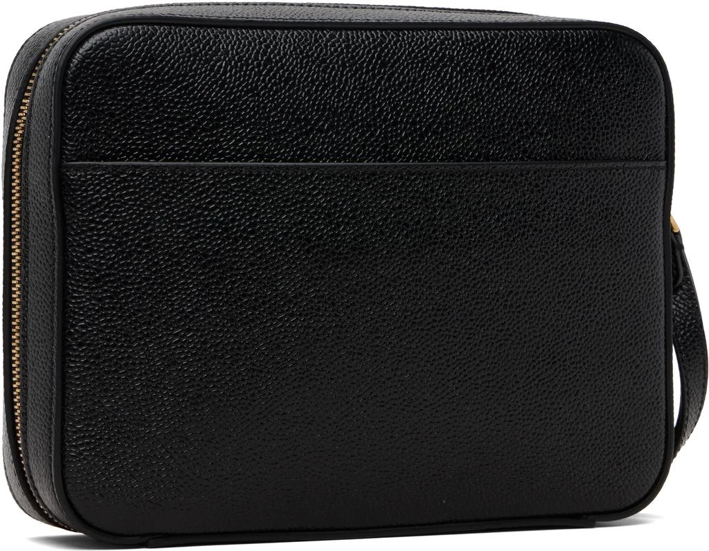 Thom Browne Black Pebble Grain Leather Pouch 3