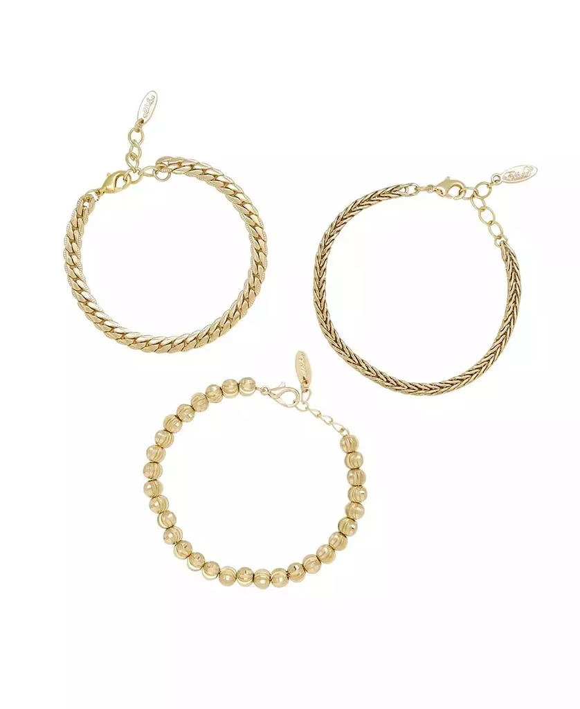 Ettika Jewelry Classical 18K Gold Trio Women's Bracelet Set 1