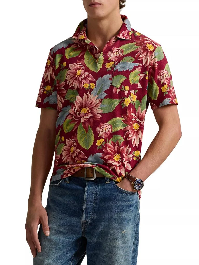 Ralph Lauren Floral Jersey Polo Shirt 3
