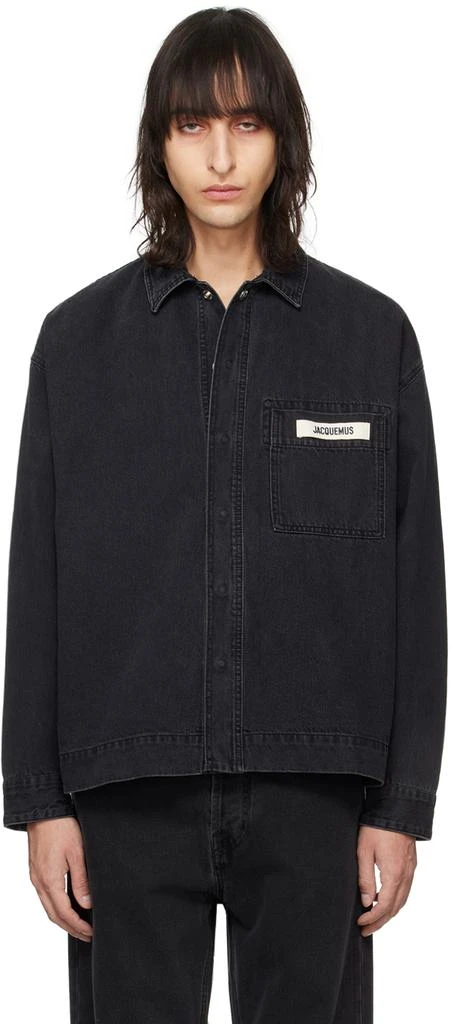 Jacquemus Black Les Classiques 'La Chemise de-Nîmes' Denim Shirt 1