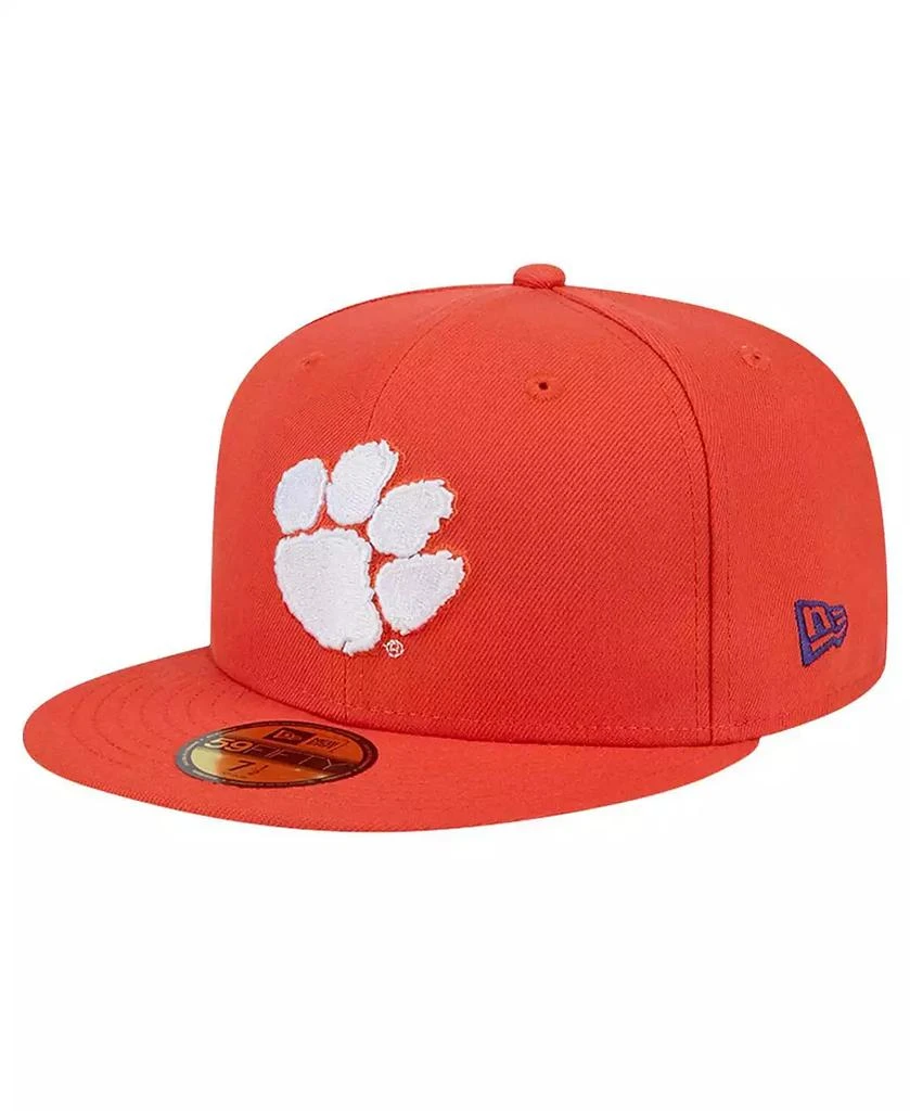 New Era Men's Orange Clemson Tigers Throwback 59FIFTY Fitted Hat 3