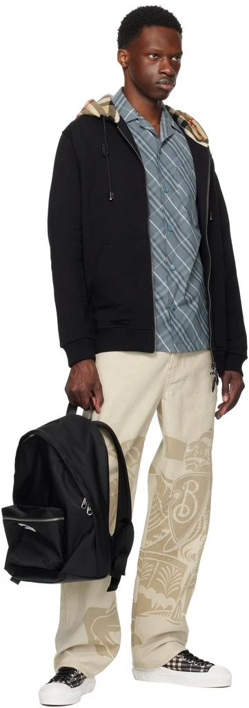 Burberry Black Nylon Backpack 4