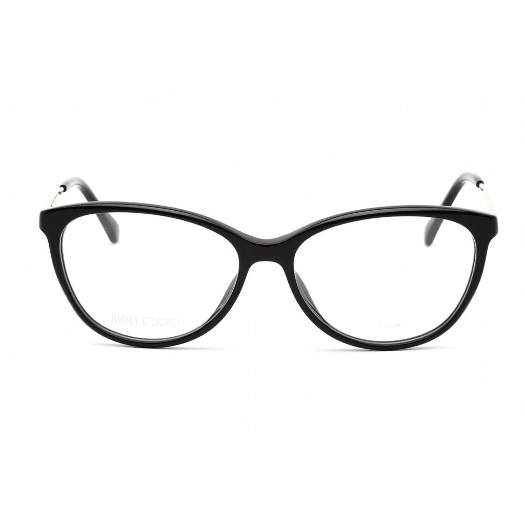 Jimmy Choo Jimmy Choo Women's Eyeglasses - Full Rim Cat Eye Black Acetate/Metal | JC379 0807 00 2