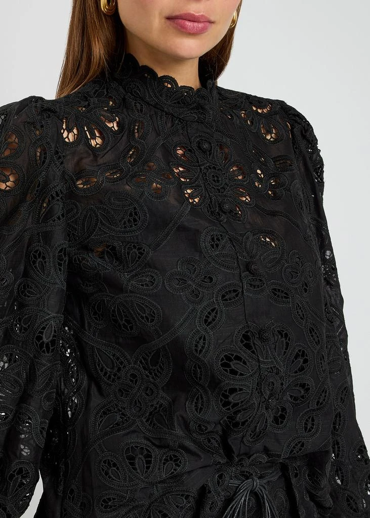 Zimmermann Rhiannon embroidered cotton blouse 5