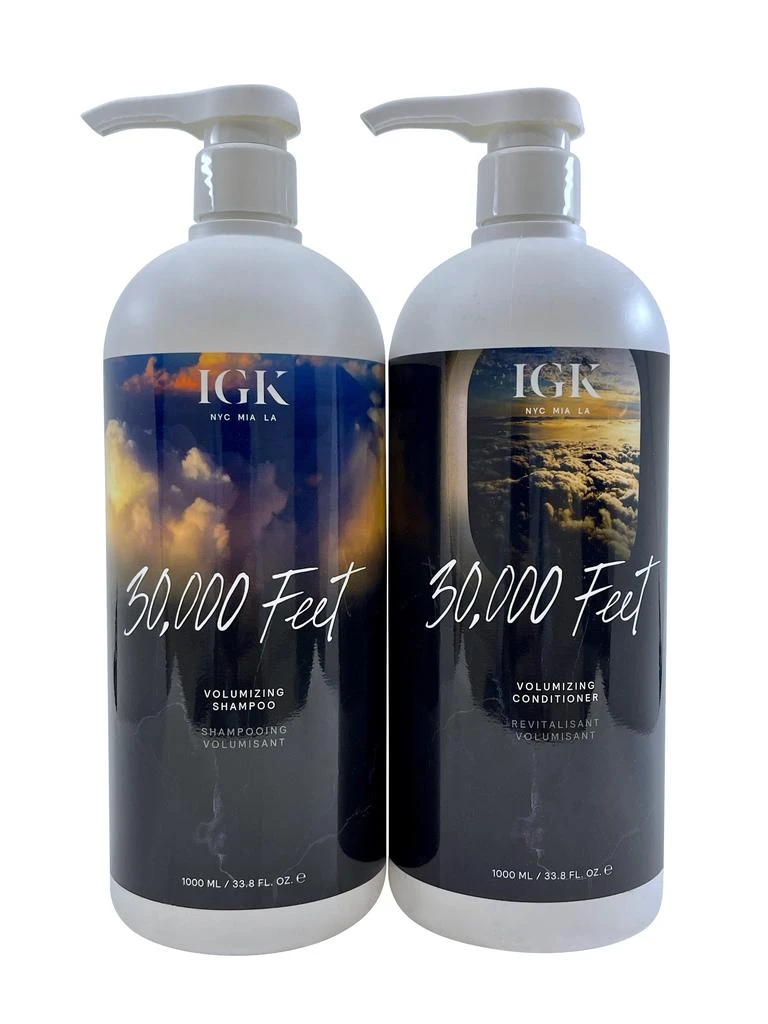 IGK 30,000 Feet Volumizing Shampoo & Conditioner Set 33.8 OZ Each 1