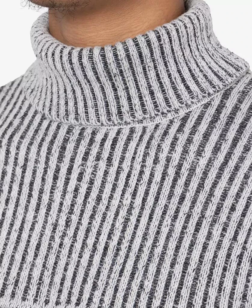 X-Ray Men's Ribbed Pattern Turtleneck Sweater 5