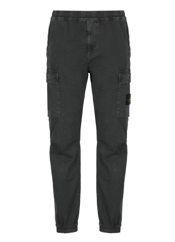 Stone Island Stone Island Logo Patch Tapered-Leg Cargo Trousers