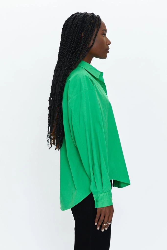 Pistola Denim Sloane Oversized Button Down Shirt - Green Apple 3