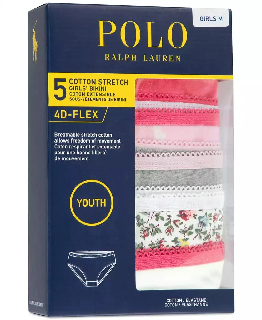 Ralph Lauren Big Girls Bikini Brief 5-Pack 3