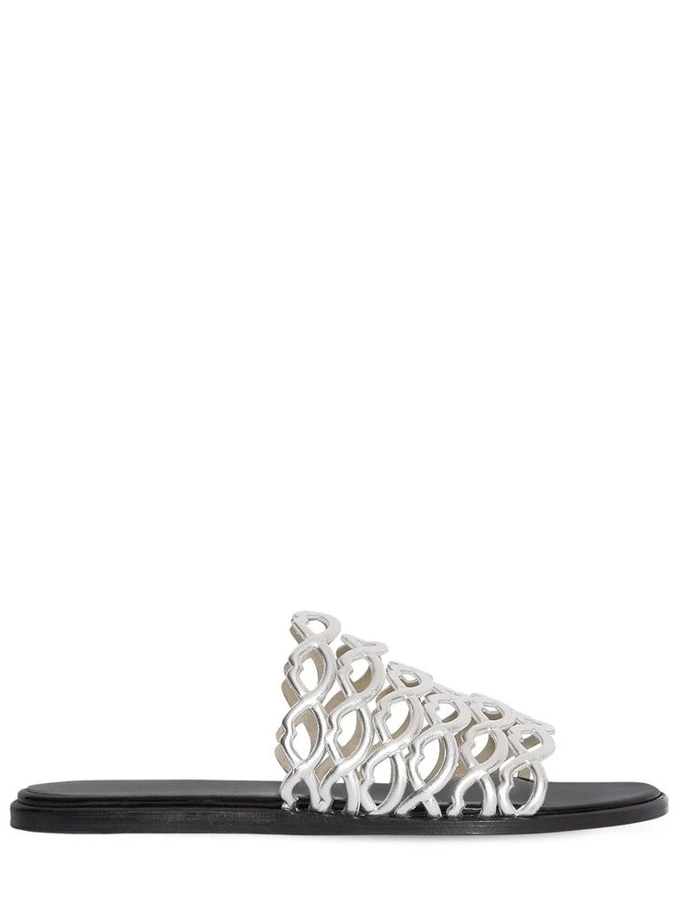 GIANNICO 10mm Sofia Metallic Leather Sandals 1