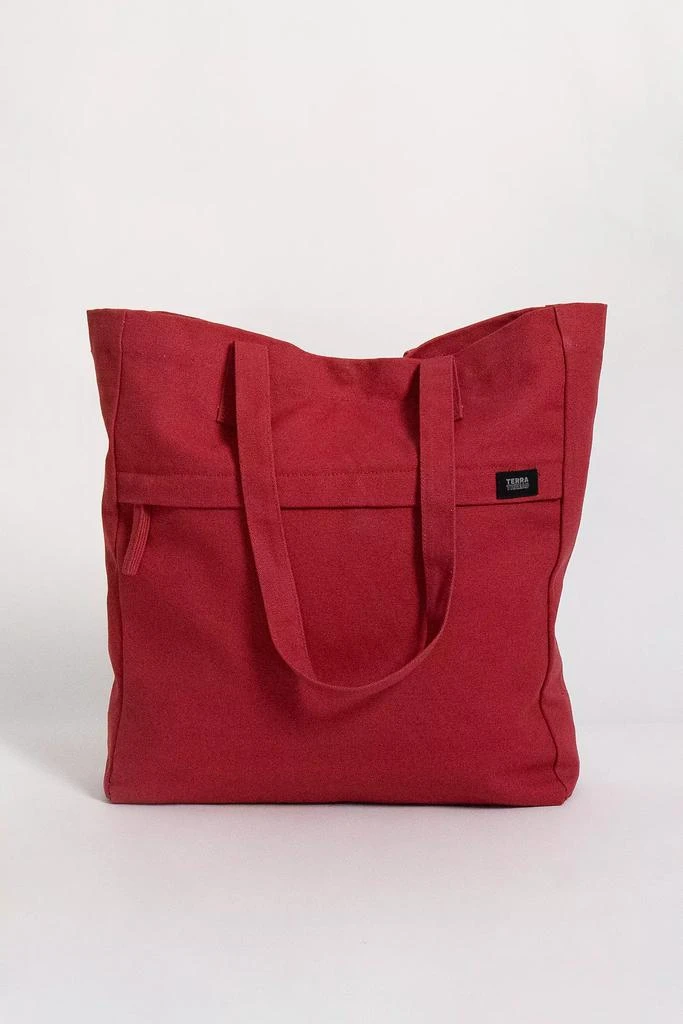 Terra Thread Terra Thread Organic Cotton Multi Pocket Canvas Tote 1
