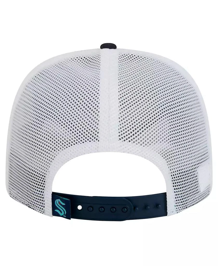 New Era Men's Navy/White Seattle Kraken Core Trucker 9SEVENTY Stretch-Snap Hat 2