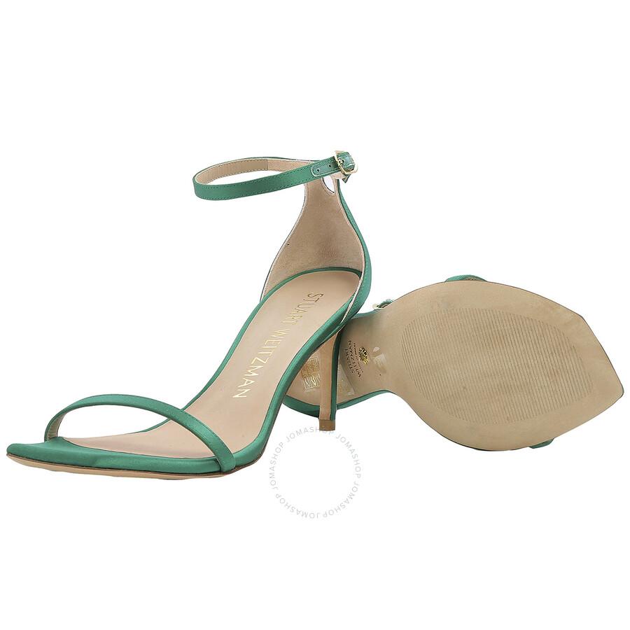 Stuart Weitzman Ladies Kelly Green Nudistcurve 75 Sandals