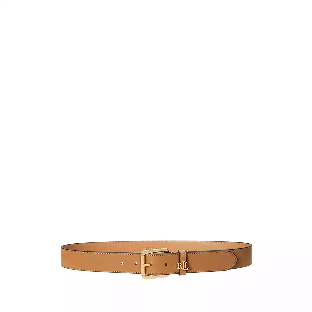 Ralph Lauren Logo-Keeper Leather Belt