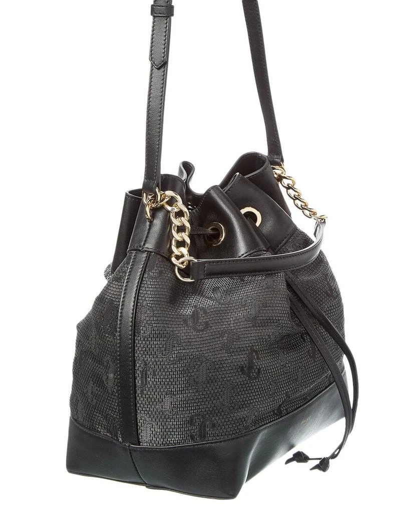 Jimmy Choo Juno Mesh & Leather Bucket Bag 3