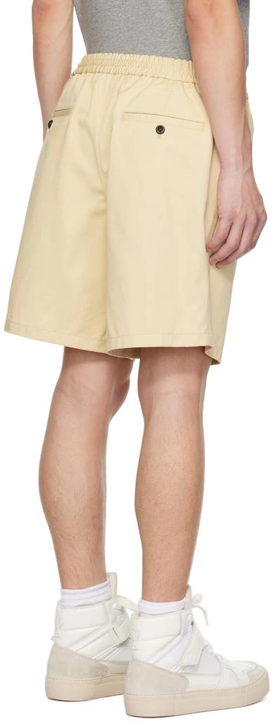 AMI Beige Elasticized Shorts 3