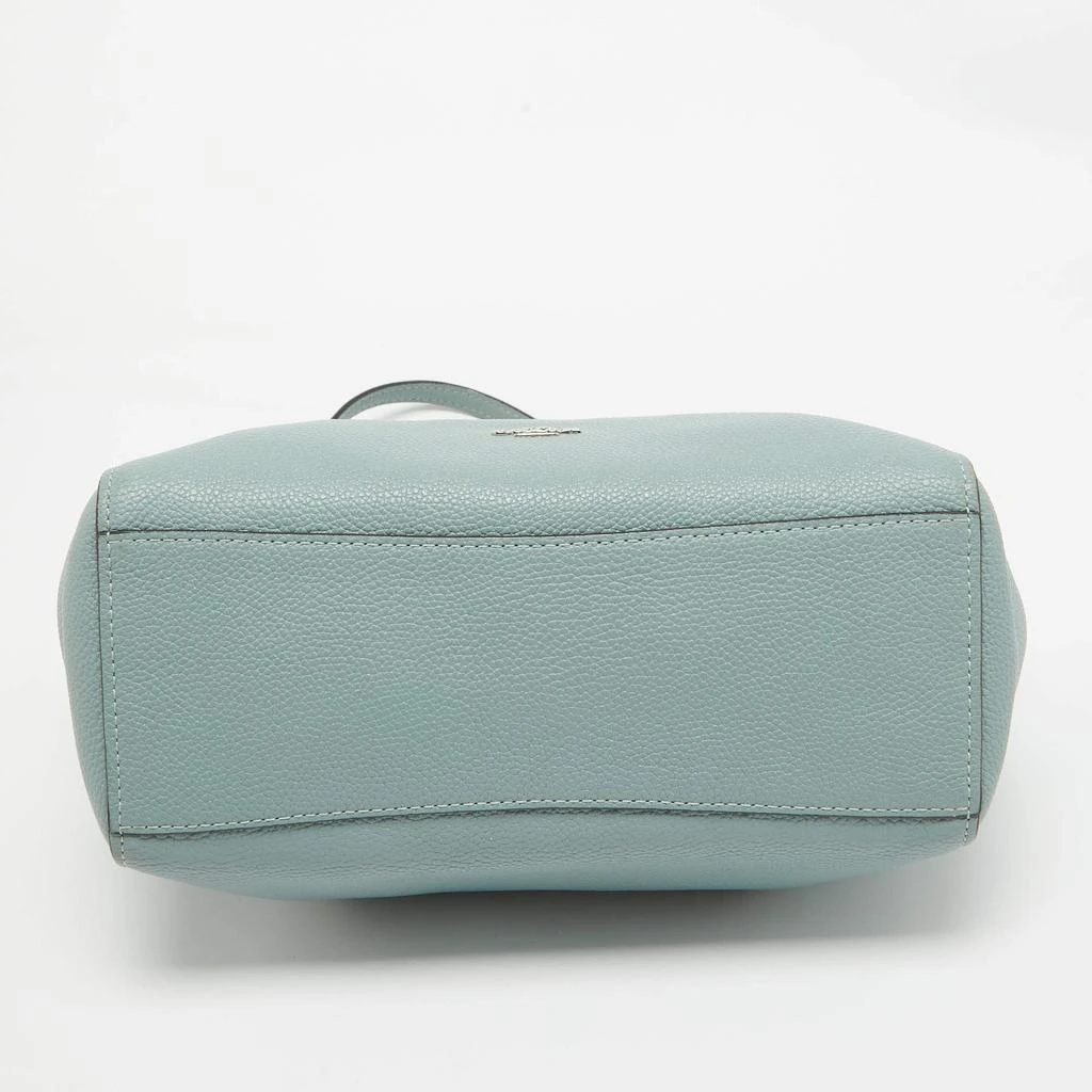Coach Coach Light Blue Leather Turnlock Chain Tote 7
