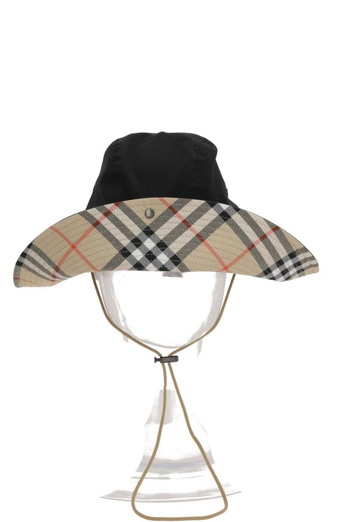 Burberry Burberry Check Brim Gabardine Bucket Hat from Cettire