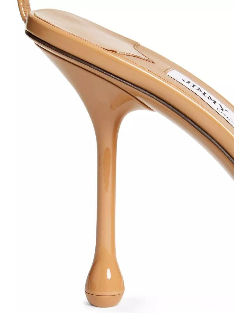 Jimmy Choo Ixia Patent Leather 95MM Sandals 6