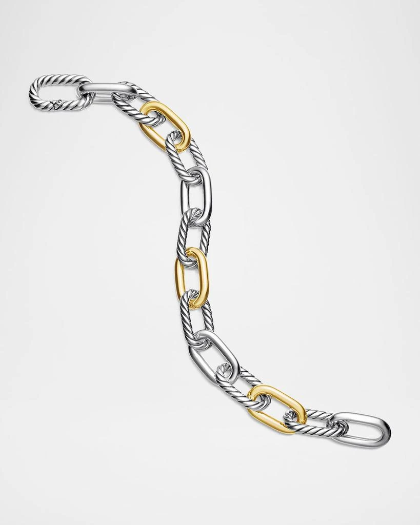 David Yurman DY Madison Chain Bracelet in Silver with 18K Gold, 11mm 2