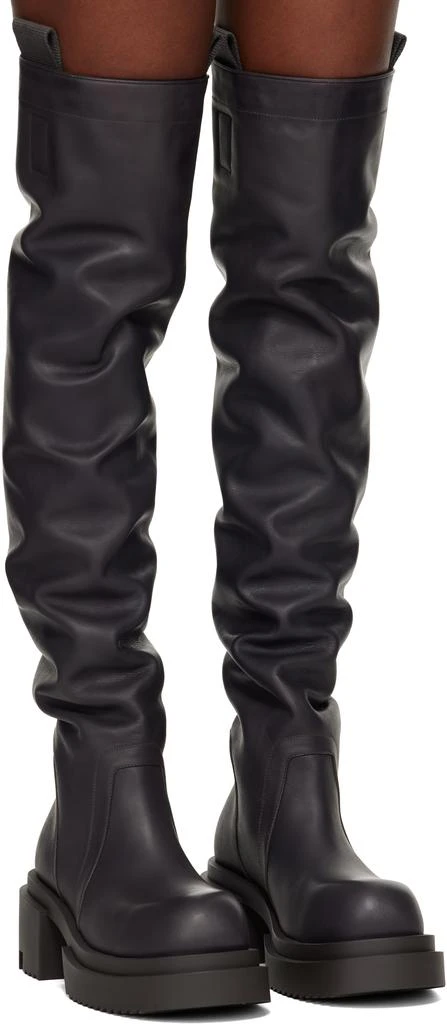 Rick Owens Gray Concordians Wader Bodun Tall Boots 4