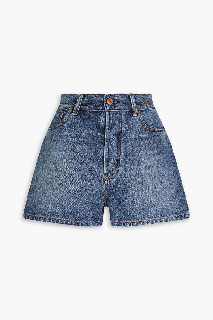 ショートパンツ Chloe Patchwork Denim Shorts Chloé Chloé Bermuda Shorts In Denim Patchwork - Shorts