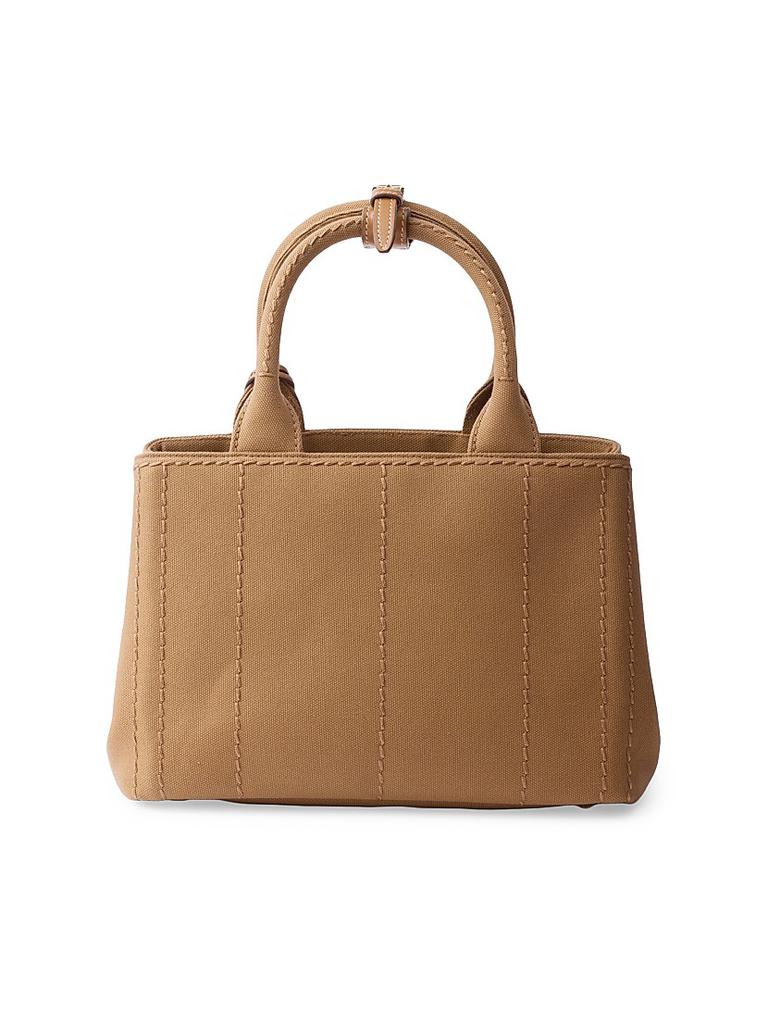 Prada Jardiniere Small Cotton Canvas Top Handle Bag - Tote Prada Jardiniere Small Cotton Canvas Top Handle Bag - Tote