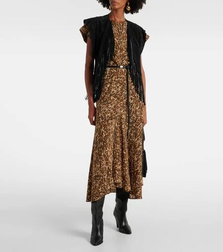 Isabel Marant Edita fringed leather vest 2