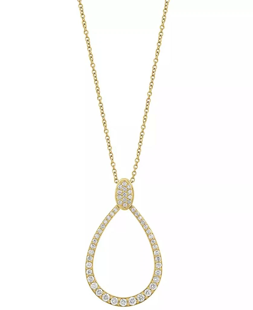 Effy EFFY® Diamond Teardrop Pendant Necklace (3/4 ct. t.w.) in 14k Gold, 17" + 1" extender 3