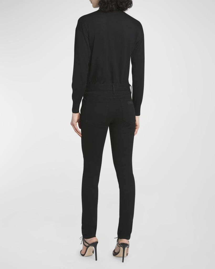 Tom Ford Low-Rise Stretch Twill Denim Skinny-Leg Pants 4