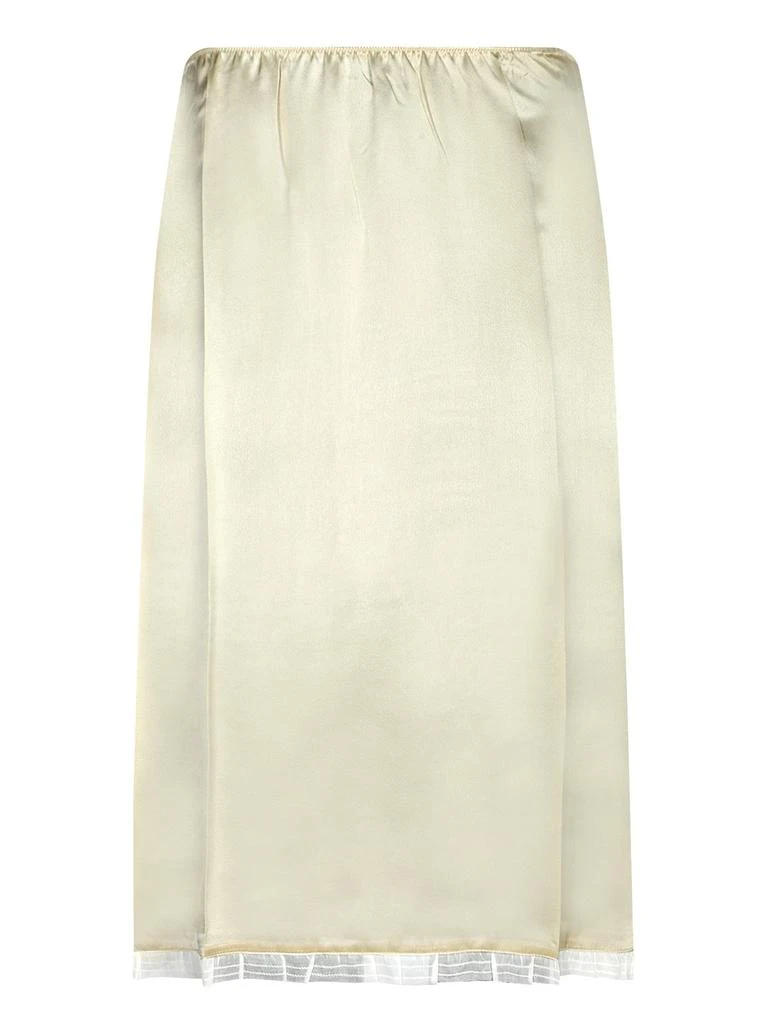 Prada Prada Satin Midi Skirt 1