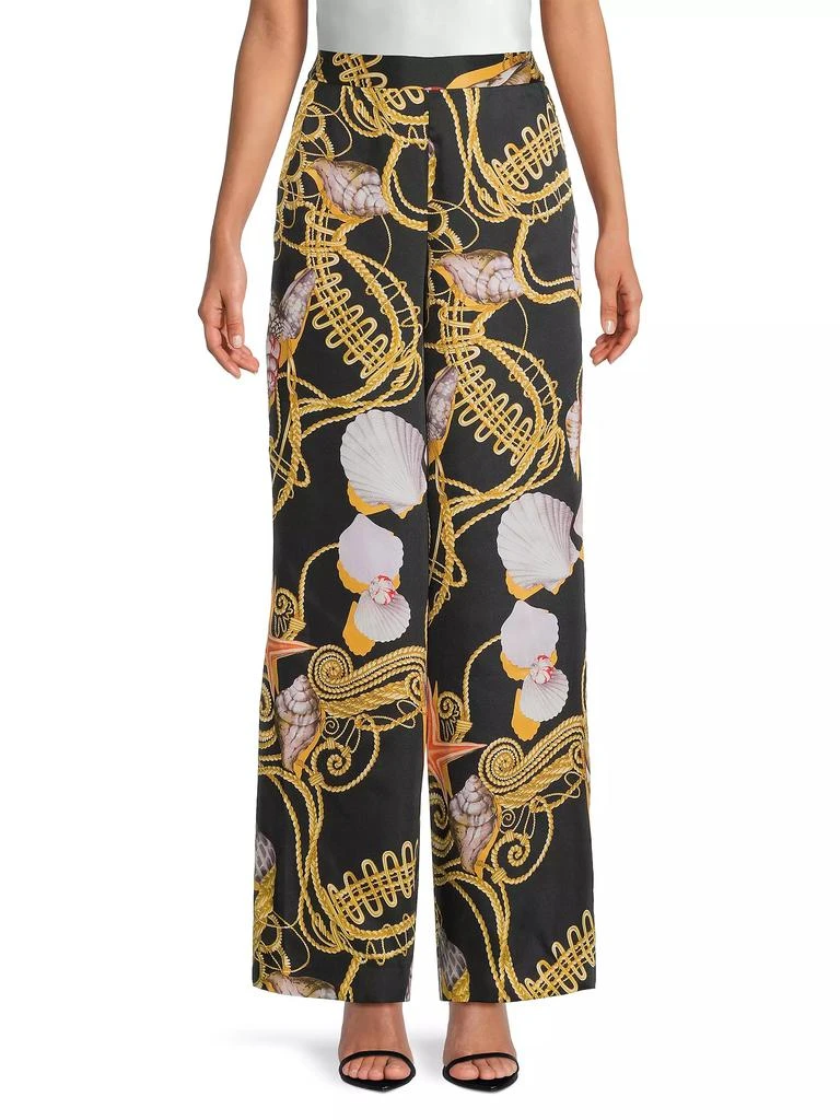 UNGARO Virginia Status Shell Print Pants 3