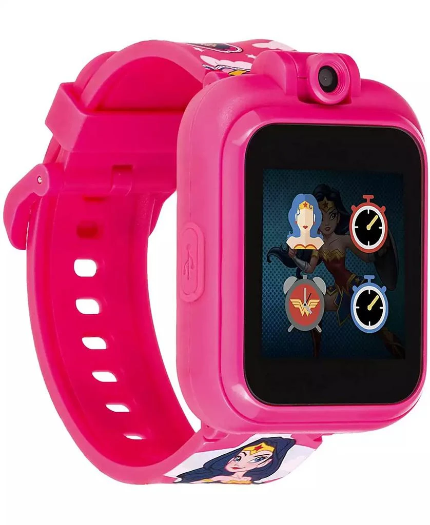 iTouch Unisex Playzoom DC Comics Fuchsia Silicone Strap Kids Smartwatch 1