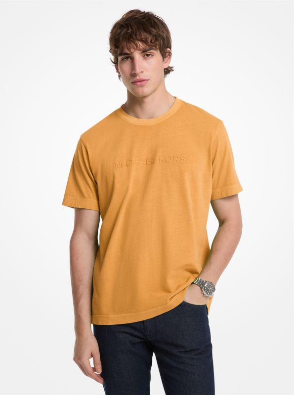 Michael Kors Logo Garment-Dyed Cotton T-Shirt