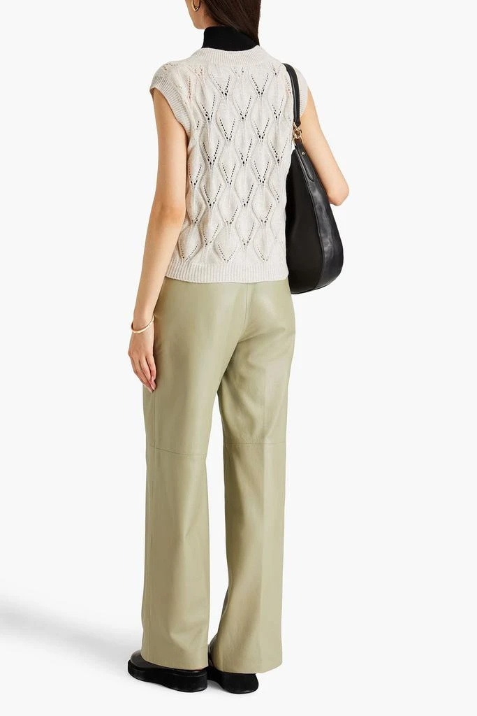 Autumn Cashmere Pointelle-knit cashmere vest 3