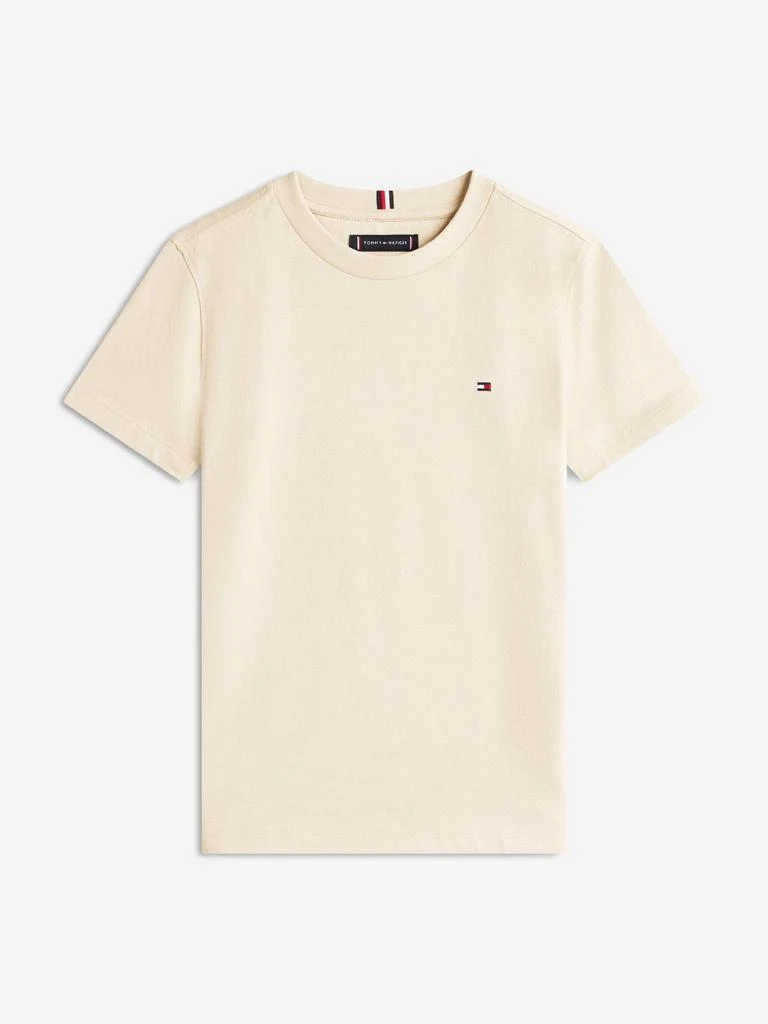 Tommy Hilfiger Tommy Hilfiger Boys Essential Cotton Regular Fit T-Shirt in Beige
