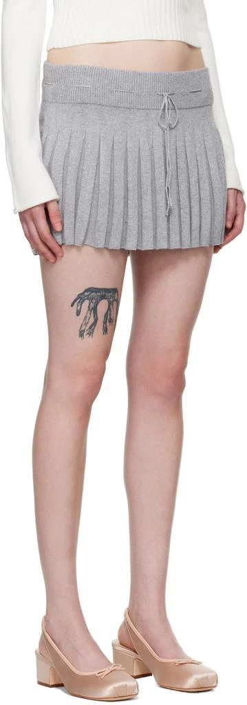 GUIZIO Gray Cielo Miniskirt 2
