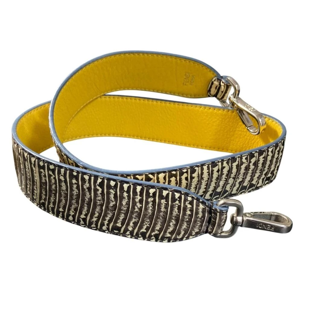 Fendi ivory yellow Leather Strap (Pre-Owned)