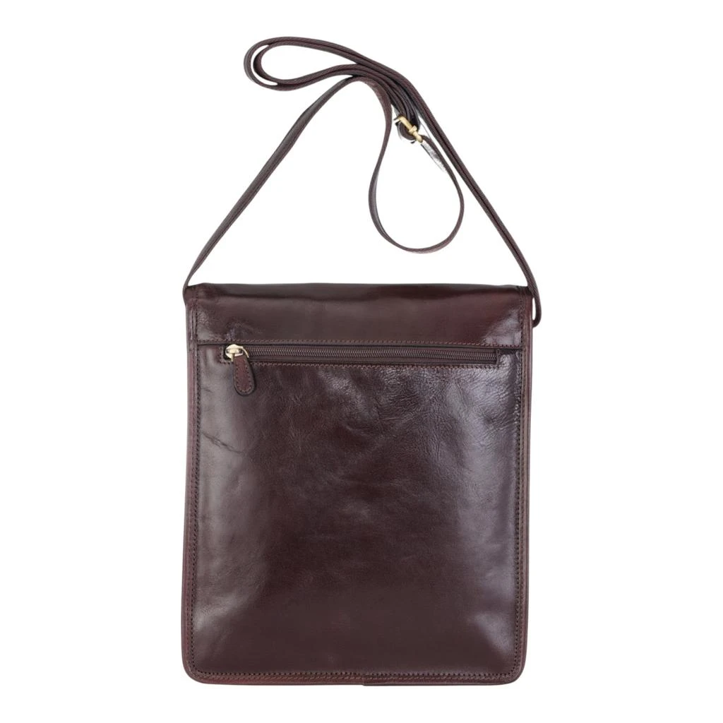 Infinity Leather Leather Vintage Brown Messenger Shoulder Crossbody Travel Business Bag - Ranger 4