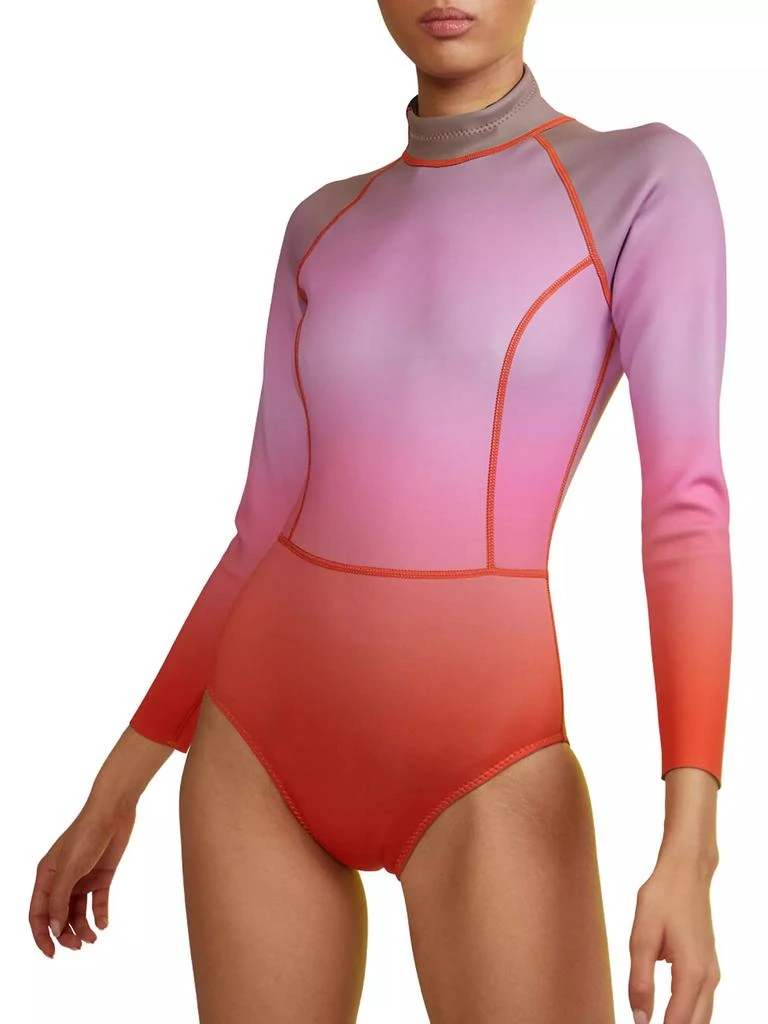 Cynthia Rowley Ombréd Long-Sleeve Wetsuit 4