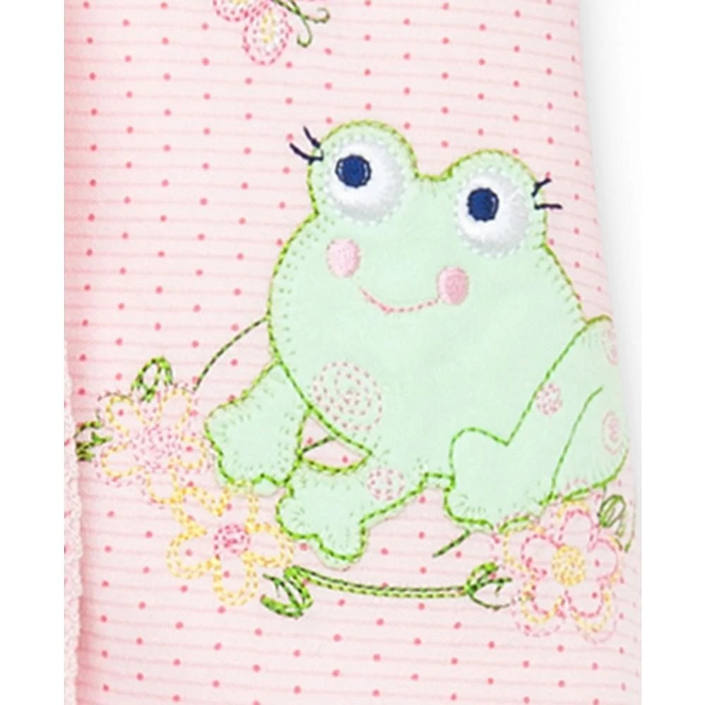 Little Me Baby Frogs Snap Up Footed Cotton Coverall 2