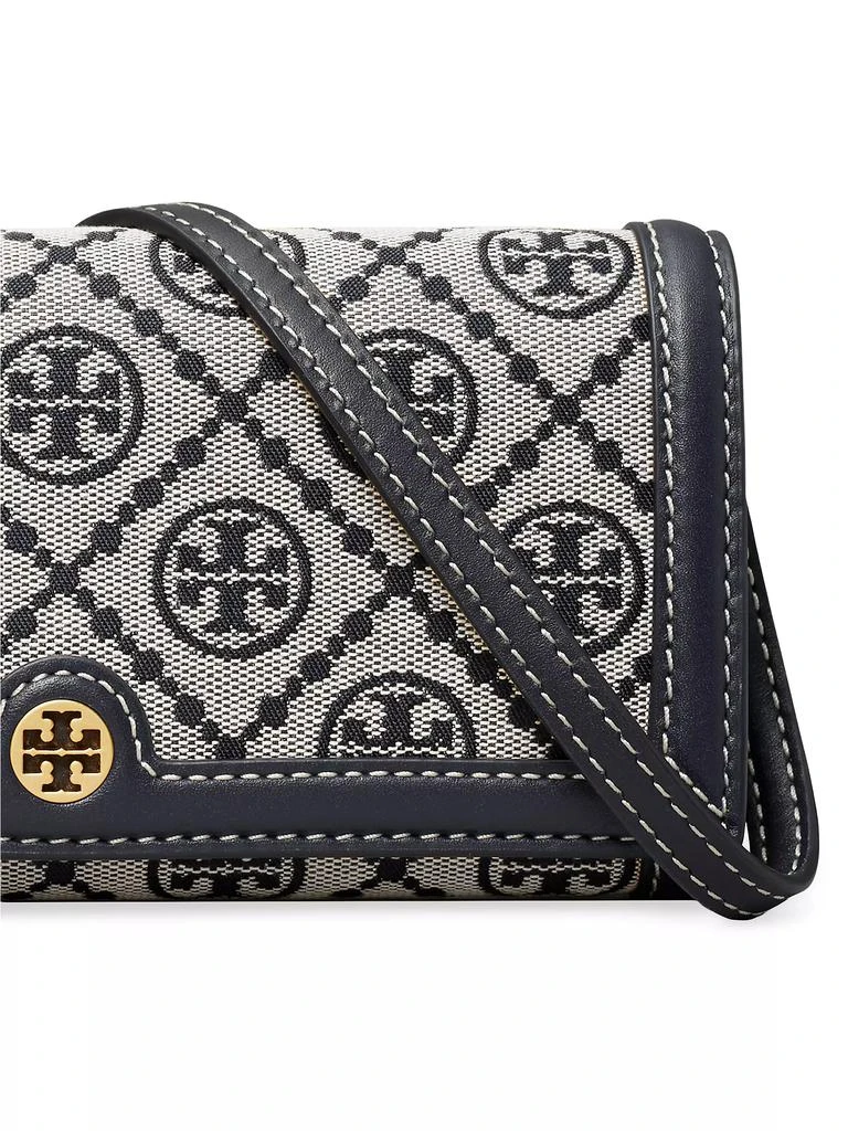 Tory Burch T Monogram Jacquard Crossbody Wallet 4