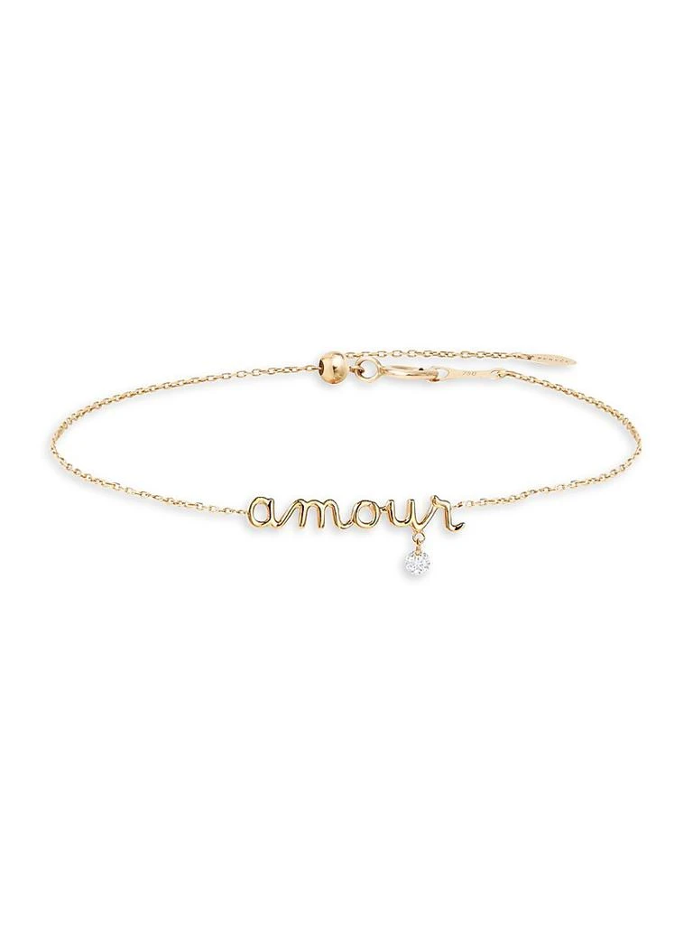 Persée 18K Yellow Gold &amp; Diamond 'Amour' Bracelet 1
